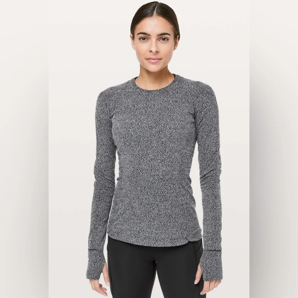 Lululemon Runderful Long Sleeve
Rush Jacquard Black White